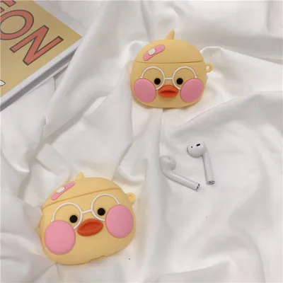 VR-66 Мультфильм клубника авокадо брелок силиконовый чехол для Apple Airpods чехол Аксессуары Bluetooth наушники защитный Брелок «Обложка» - Цвет: VR-66