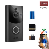smart wifi video doorbell camera visual intercom with chime ring night vision ip door bell wireless home monitor