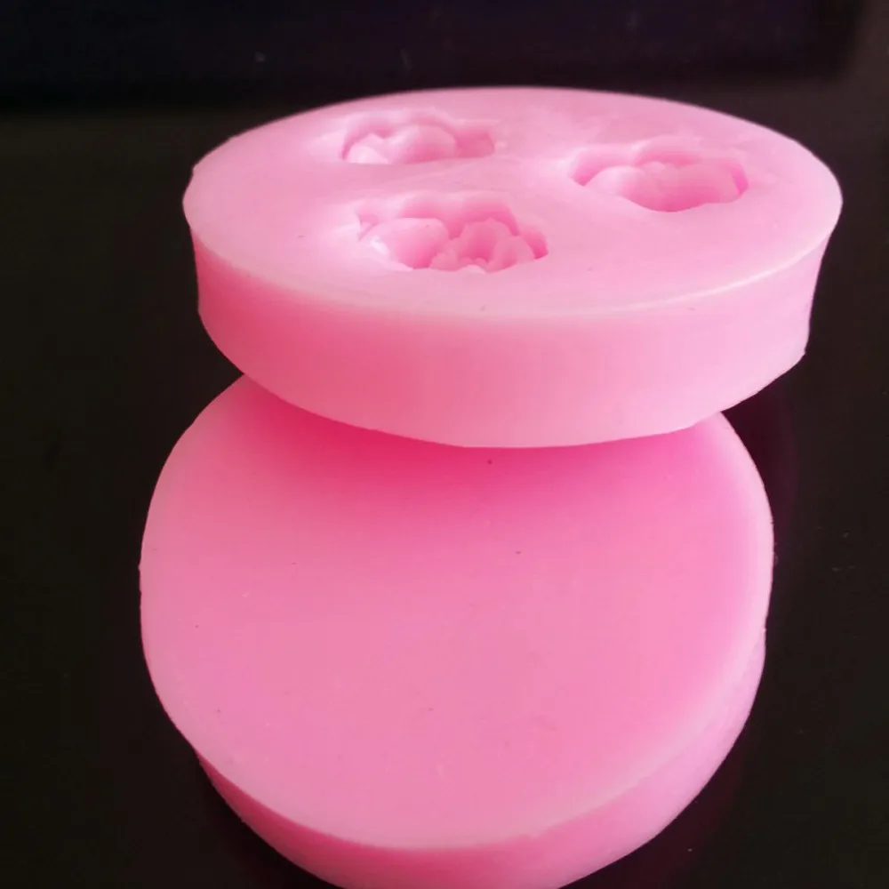 DIY 3D силиконовый в форме розы плесень шоколад торт конфеты помадка формы для