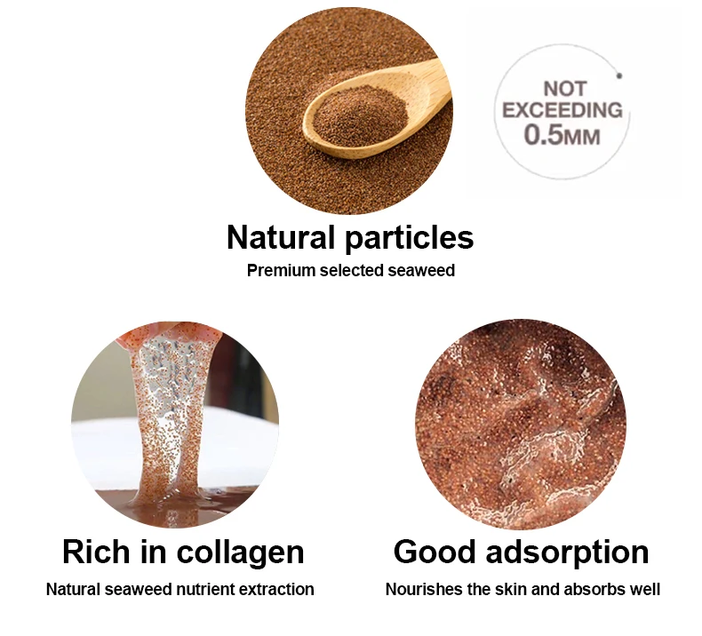 Натуральная маска из водорослей порошковая продукция для ухода за кожей веганов