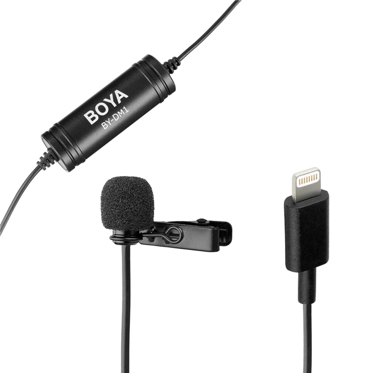 Петличный микрофон BOYA с разъемом lightning для iPhone Xs XMax XR X 8Plus 8 7Plus 7 iPad Pro|Микрофоны| |