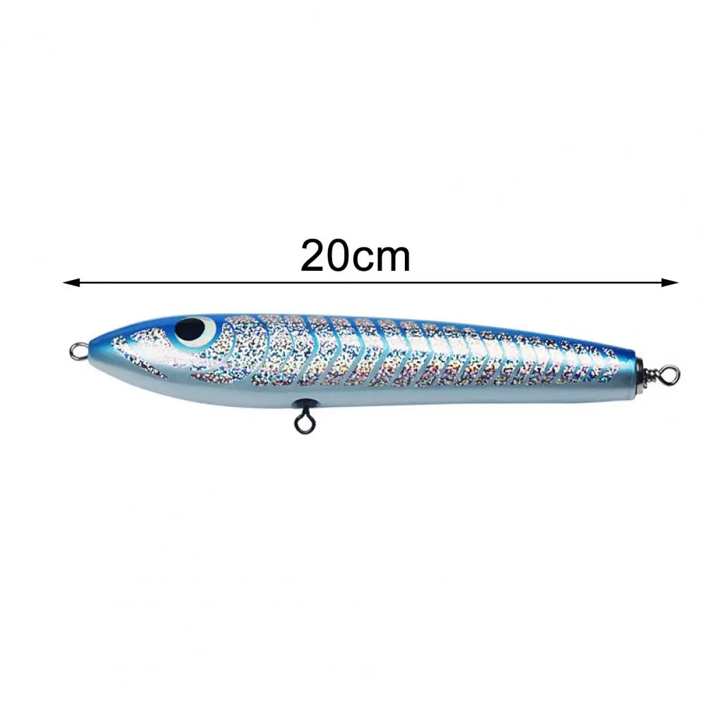 

1pcs Artificial Bait Fishing Lures 20cm 90g Bait Lifelike Stainless Wooden Artificial Fishing Bait for Fishing Fishing Tool