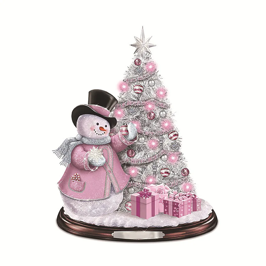 Рождественские Стикеры декоративная наклейка Рождественская елка вращающаяся