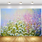 Фон для фотосъемки новорожденных с изображением цветов, стен, свадебной вечеринки, абстрактная живопись, детский портрет, фон для фотостудии