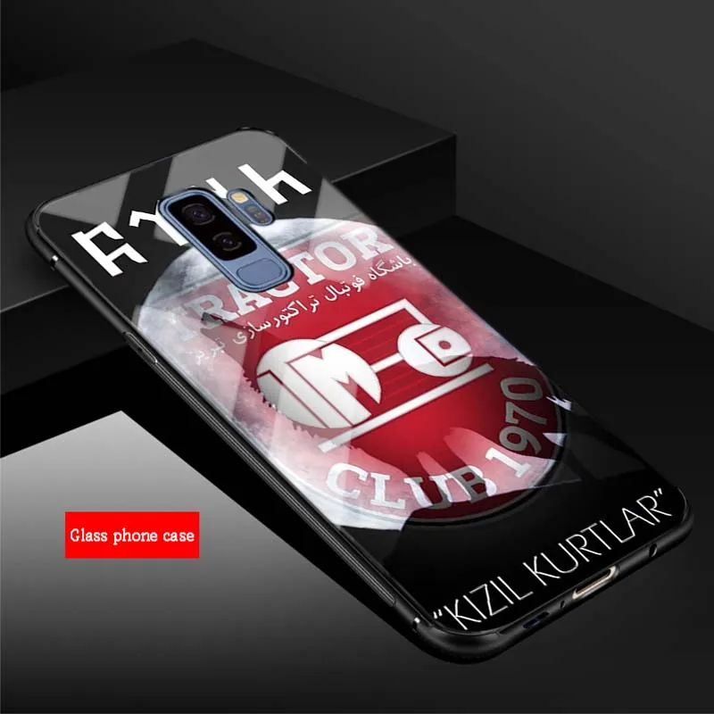Турция Galatasaray волк для samsung Galaxy NOTE 8 9 S8 S9 S10 плюс A6 A6S A8 A7 J6 J8 чехол из закаленного стекла для телефона - Цвет: B19071109-09.jpg
