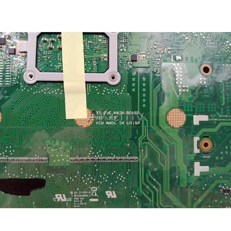 

Akemy X550WE Laptop motherboard For Asus X550WAK X550WE X550W Test original mainboard 4G RAM E1-CPU