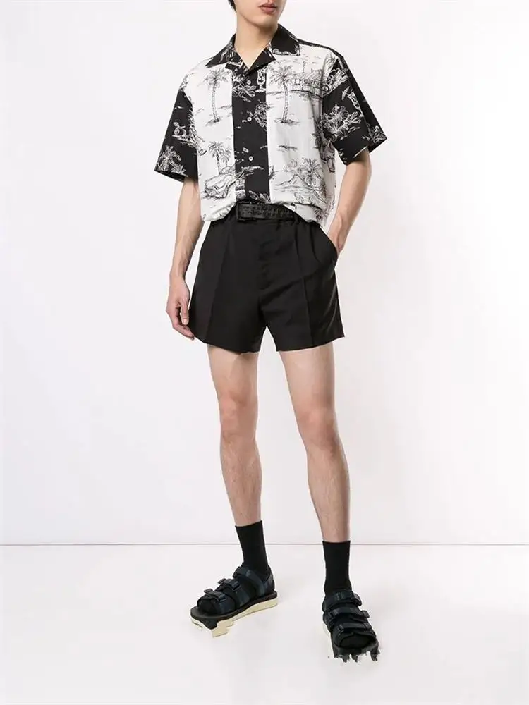 Men's shorts three minute trousers ultra short simple fashion city youth trend male Korean version of dark shorts