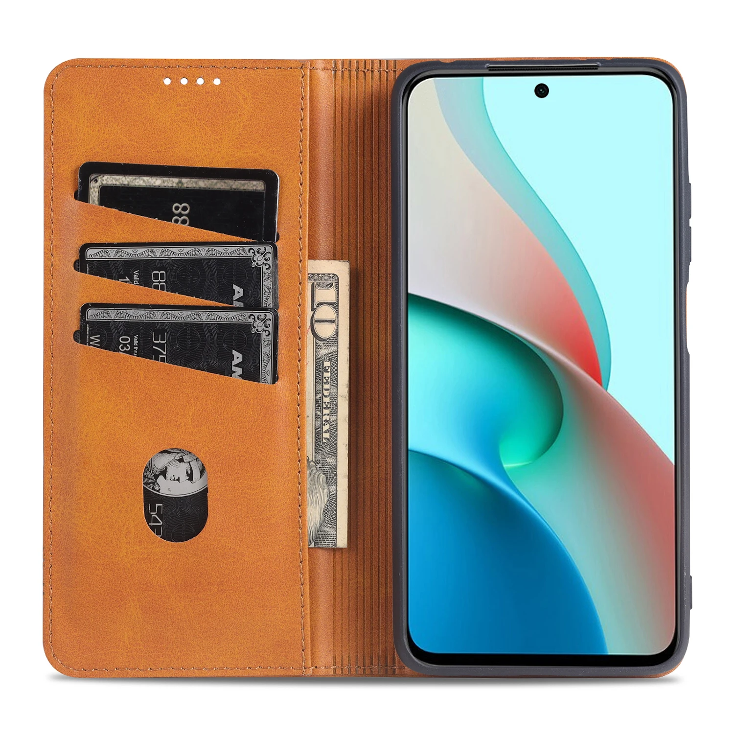 Deluxe magnetic adsorption leather case for Xiaomi Redmi Note 10s 10 9 11 Pro Max 9T 4G 10T 5G flip cover protective fundas | Мобильные