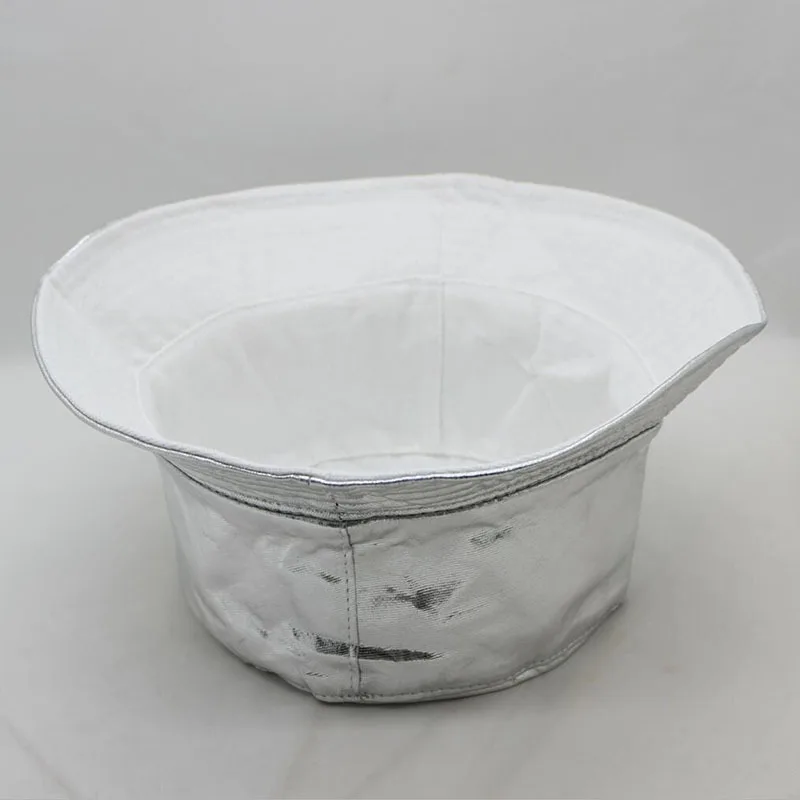 Серебряная Золотая Воронка шляпа Двусторонняя одежда холщовая рыболовная хип