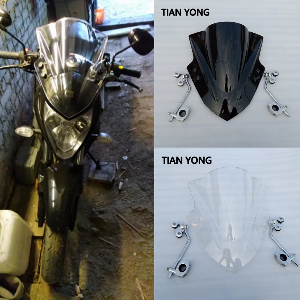 

New Motorbike Motorcycle Windshield Windscreen Deflectors Transparent and black fairing For Honda CTX700N 2014-2015 2014 2015