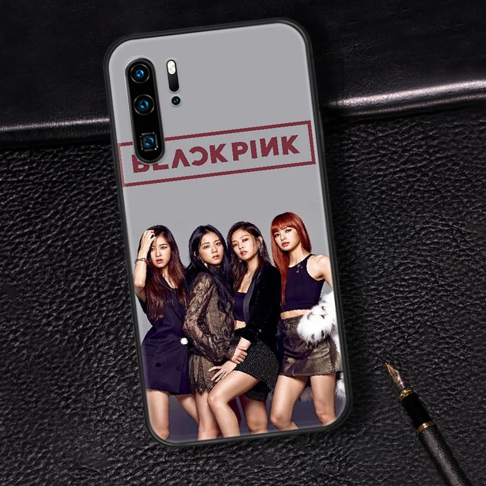 

BLACKPINKS Phone Case For Huawei P Mate 10 20 30 40 Pro Lite Smart 2019 2021 black Cell Tpu Shell Fashion Etui Luxury Coque