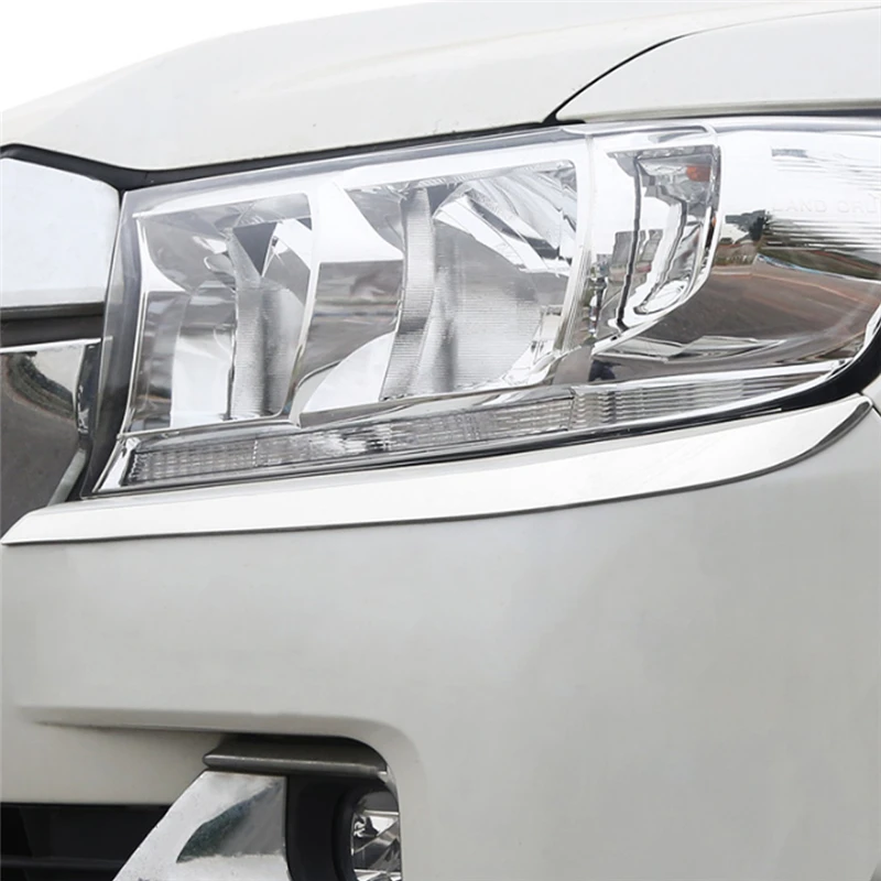 Автомобильный Стайлинг CARMANGO передняя фара хромированная крышка Накладка рамка