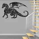 Классическая Татуировка китайского дракона, Настенная Наклейка с изображением дракона, Настенная картина, виниловые наклейки с изображением дракона ph257