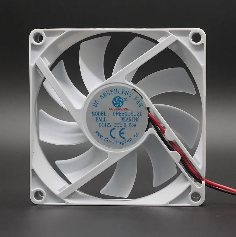 

DFB801512H Double ball bearing 8CM mute large air volume 8015 computer case cooling fan CPU cooling 12V 80*80*15mm
