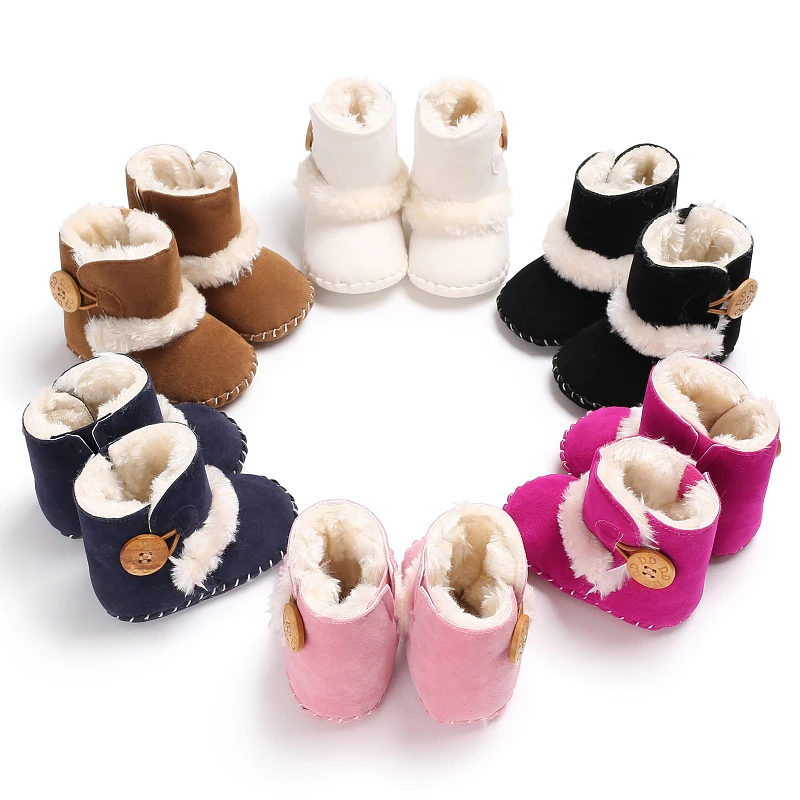 

Baby Winter Cute Shoes for Girls Walk Boots for Boys Star Ankle Kids Shoes Toddlers Comfort Soft Newborns Warm Booties