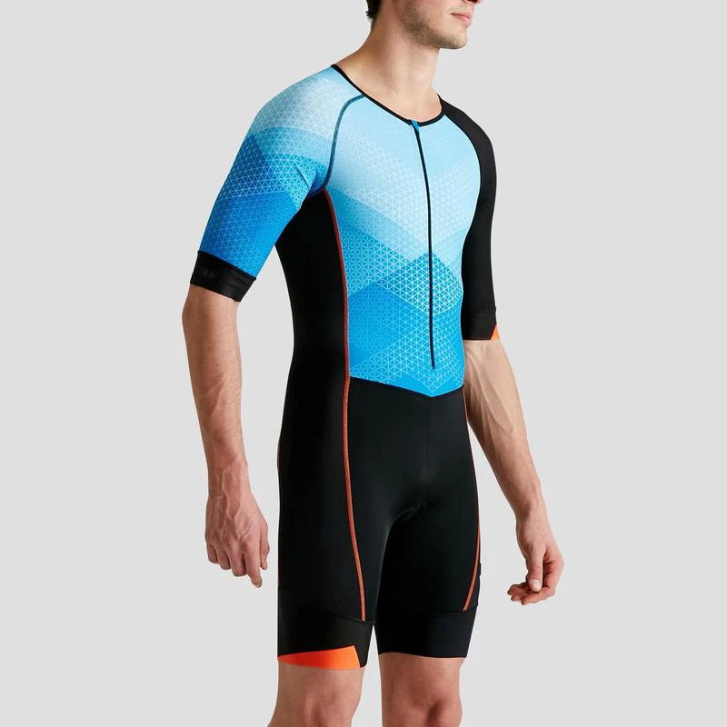 Триатлонный комбинезон плавание мужчин Велоспорт Бег быстросохнущая плотно