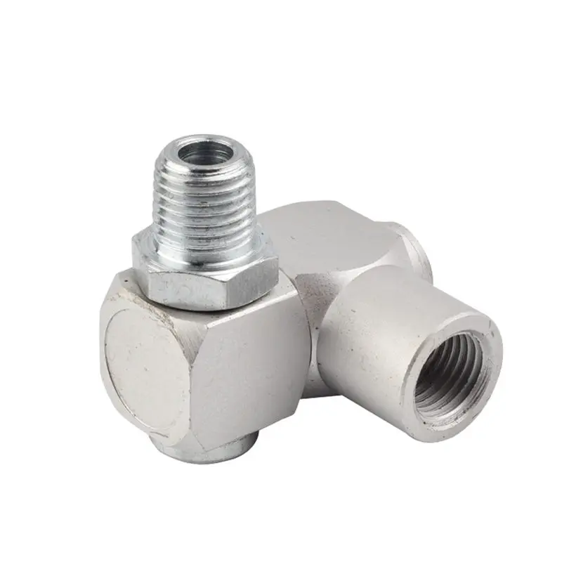 

1/4NPT Air Hose Swivel Adapter Connector Pneumatic Accessories Aluminum Material Rotary 360° Coupler