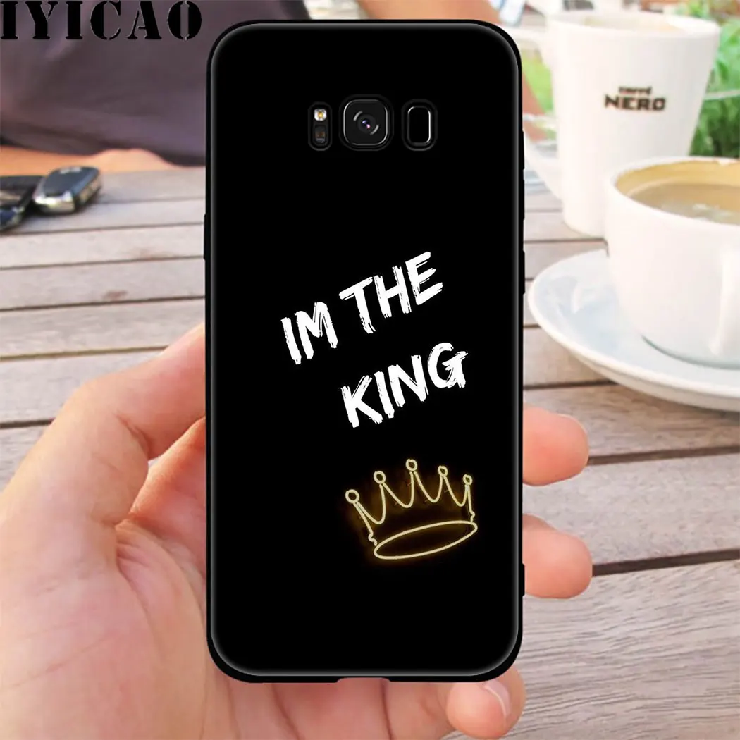 Роскошный мягкий силиконовый чехол King Queen для Samsung Galaxy S20 S10 S9 S8 Plus Lite Ultra S10e S6 S7 Edge |