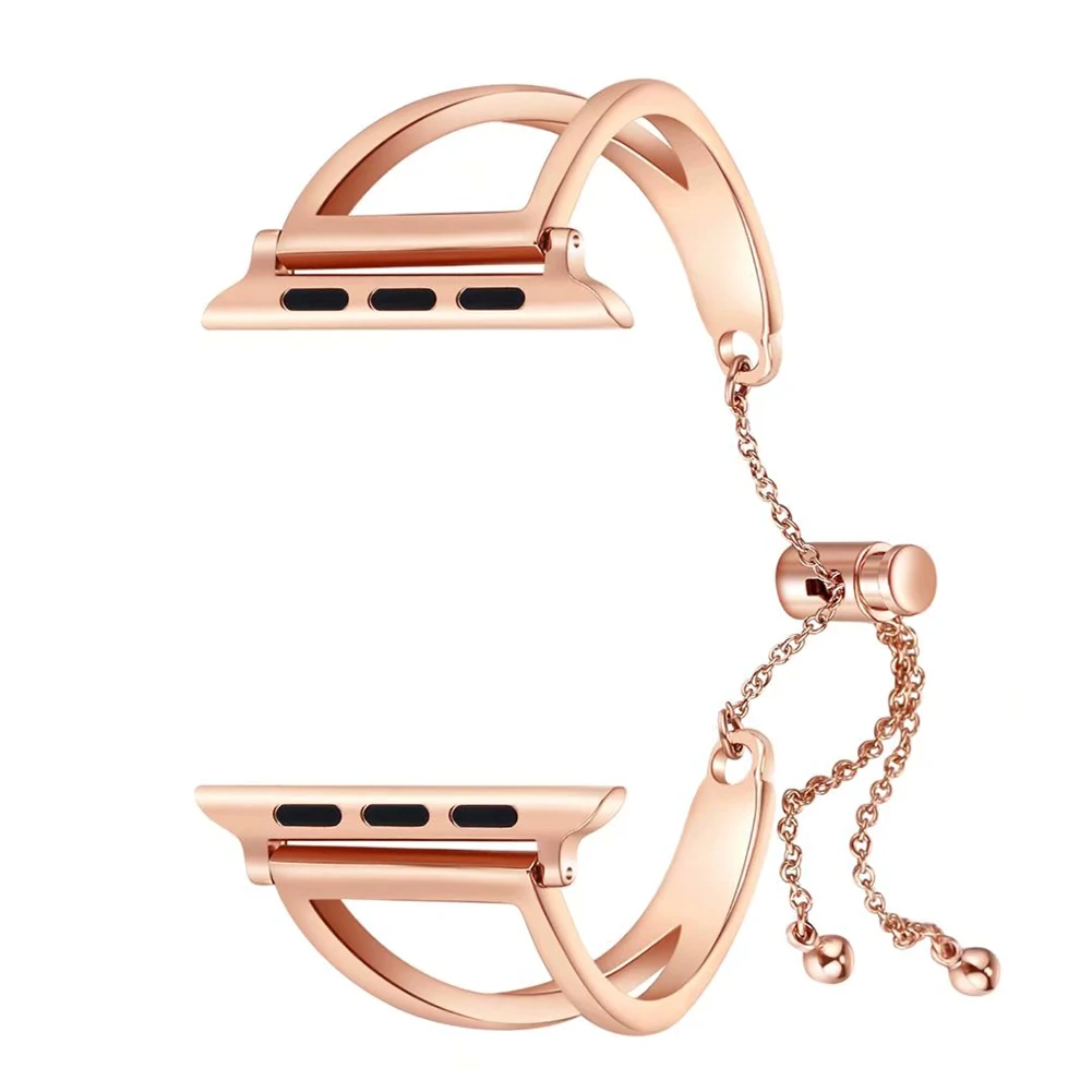 

Women Watch Band Bracelet Bangle Strap Cuff Pendant Jewelry Tassel Wristbands 38 42mm Stainless Steel