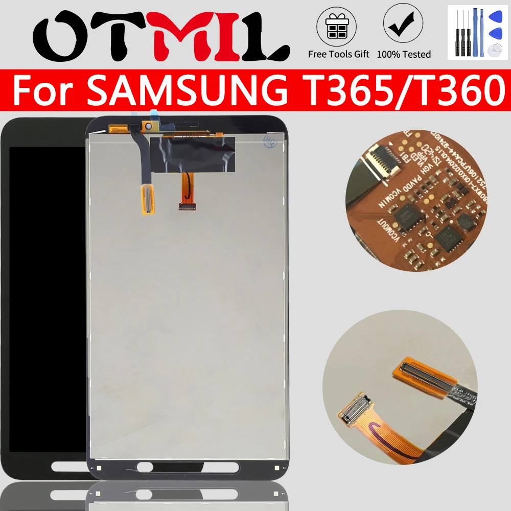 ЖК экран для SAMSUNG Galaxy T365 T360 сенсорный с рамкой дигитайзер Samsung Tab Active поддержкой SM