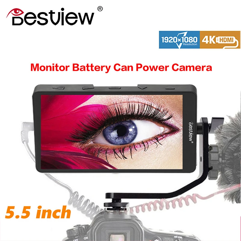 Bestview S5 5 дюймов монитор камеры DSLR FHD 1920x1080 полевой HDMI маленькая ips камера видео 4K