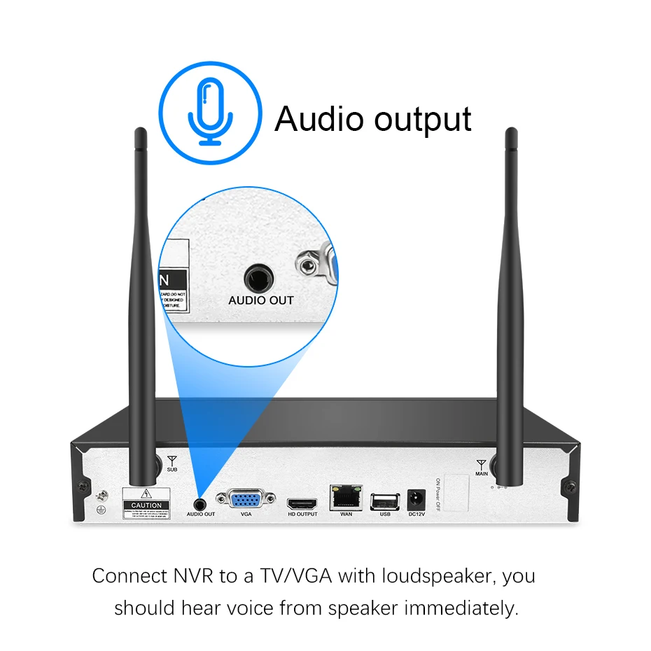 Techege 8CH Беспроводная CCTV система 1080P 4 шт. 2MP камера наружная Водонепроницаемая IP