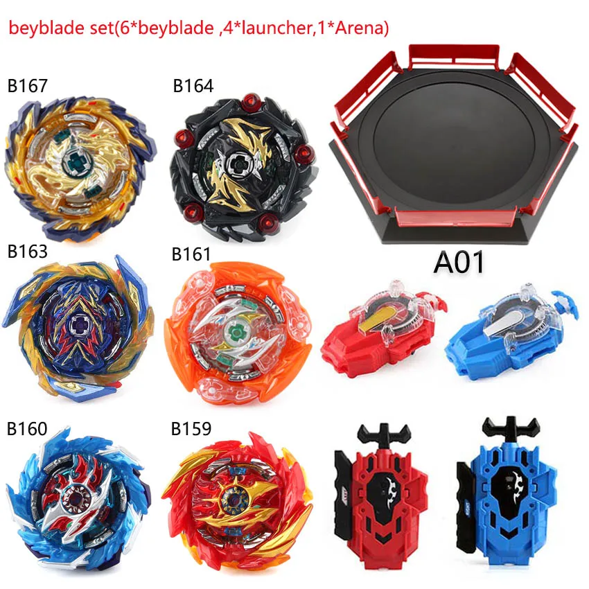

Лучшие игрушки Beyblade Burst, Beyblade, набор металлических Funsion Bayblade, Арена с пусковым устройством, пластиковая коробка B167 B164 B163, игрушки для детей