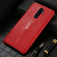 genuine pearl gourami leather phone case for realme 7 pro x xt x2 5 6 8 pro x50 x7 pro gt c3 for oppo a9 reno 5 4 2 z find x2 x3