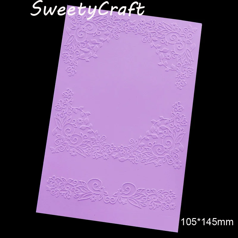 Папка для тиснения кружевной уголок цветок скрапбукинг пластиковый тиснитель