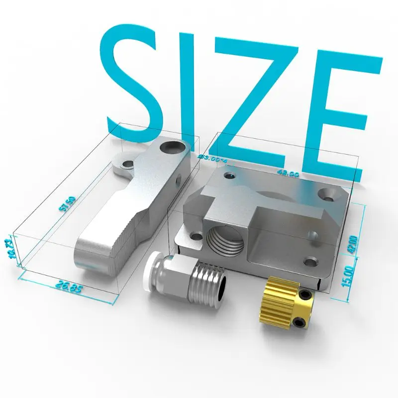 1 комплект алюминиевый блок экструдер 75 мм нити для Ender 3 CR 10/CR 10 V2 принтера