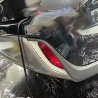 for toyota highlander 2021 2022 exterior rear fog light strip cover trim styling accessories chrome foglight eyebrow covers trim