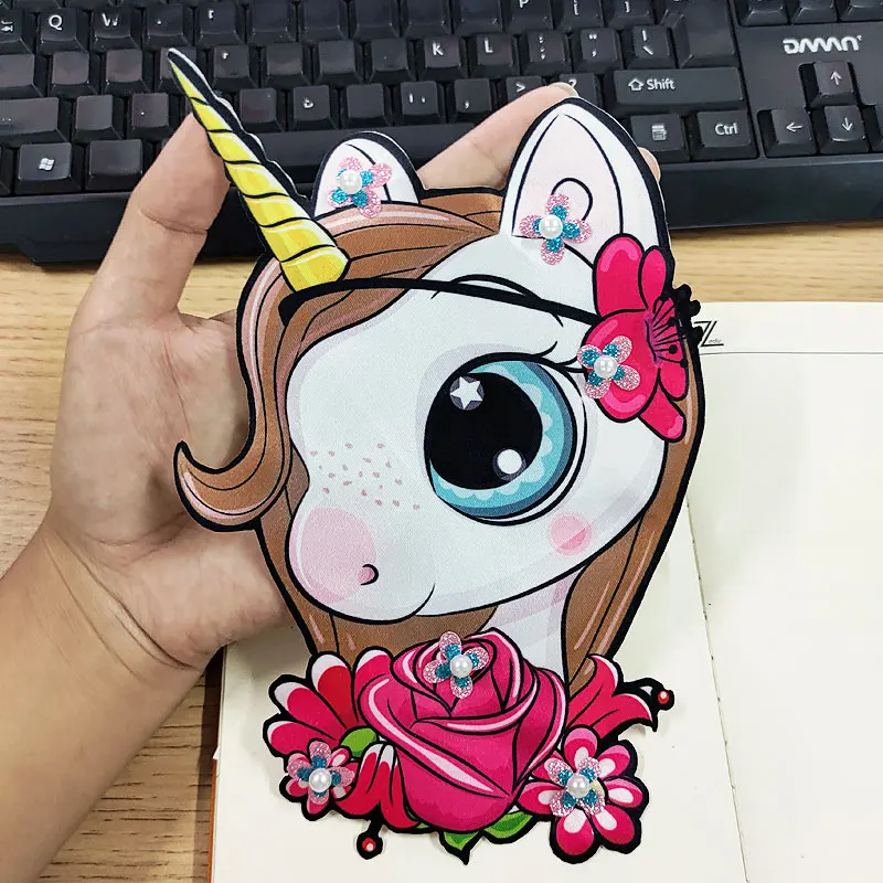 Симпатичные Блестящие нашивки для одежды наклейки сделай сам Мультяшные фото