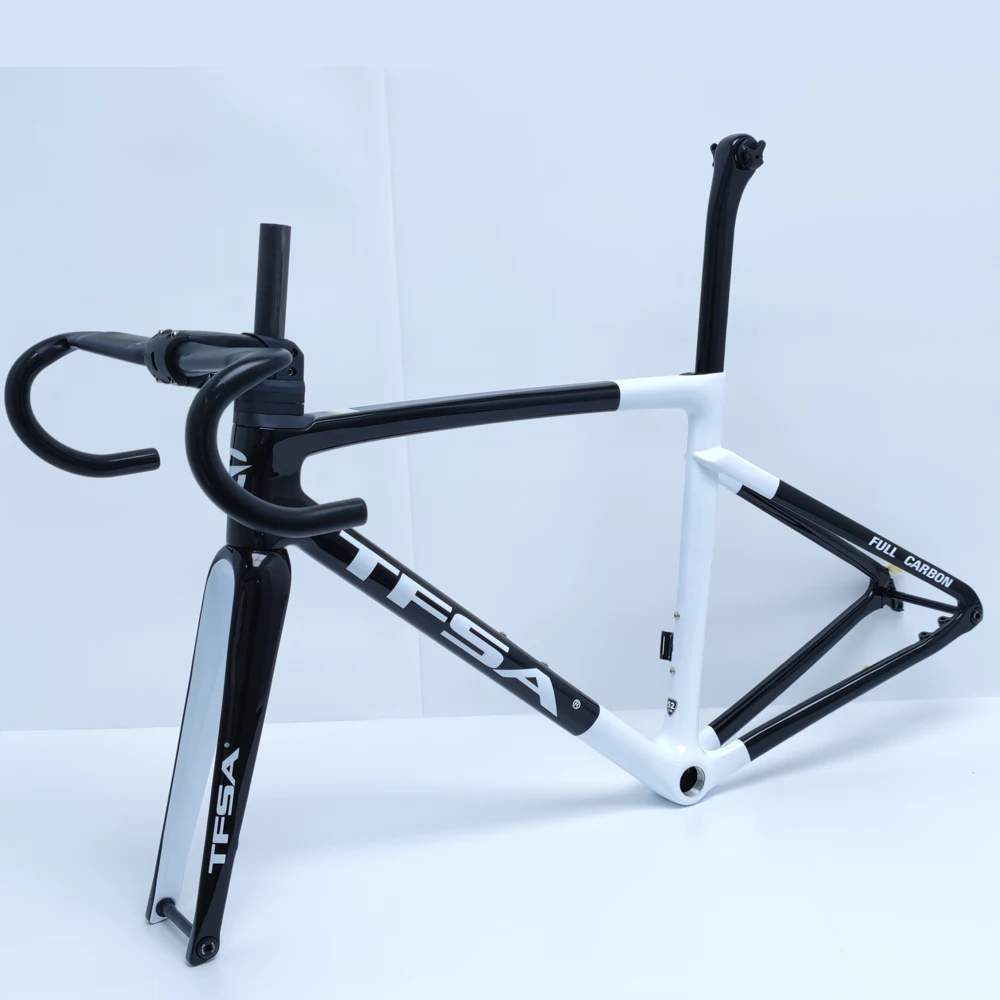 Скидка TFSA2021 новый продукт светильник 870g Внутренняя проводка распределительный Руль дорожный велосипед углеродное волокно рама BSA дисковый тормоз