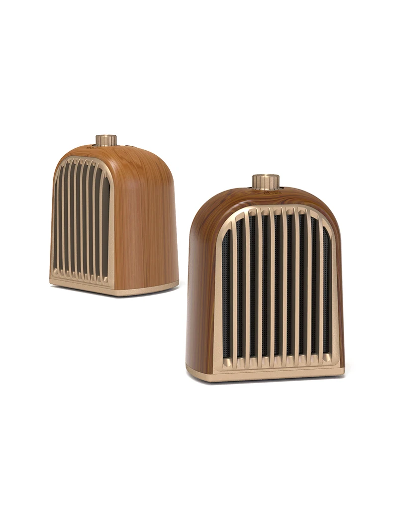 

OneDerV8 Bluetooth 1000mah rechargeable Li-ion Battery Speaker Magnetic Dual Wooden Wireless Loudspeaker