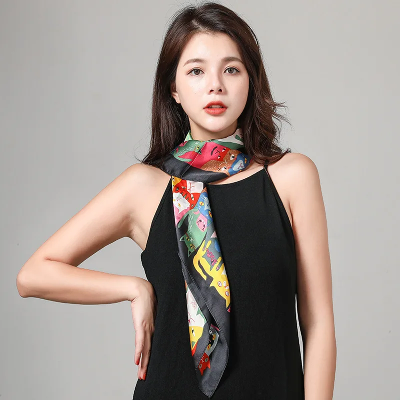 Новые женские шали Круглый круглый год шарф бант многофункциональный украшение