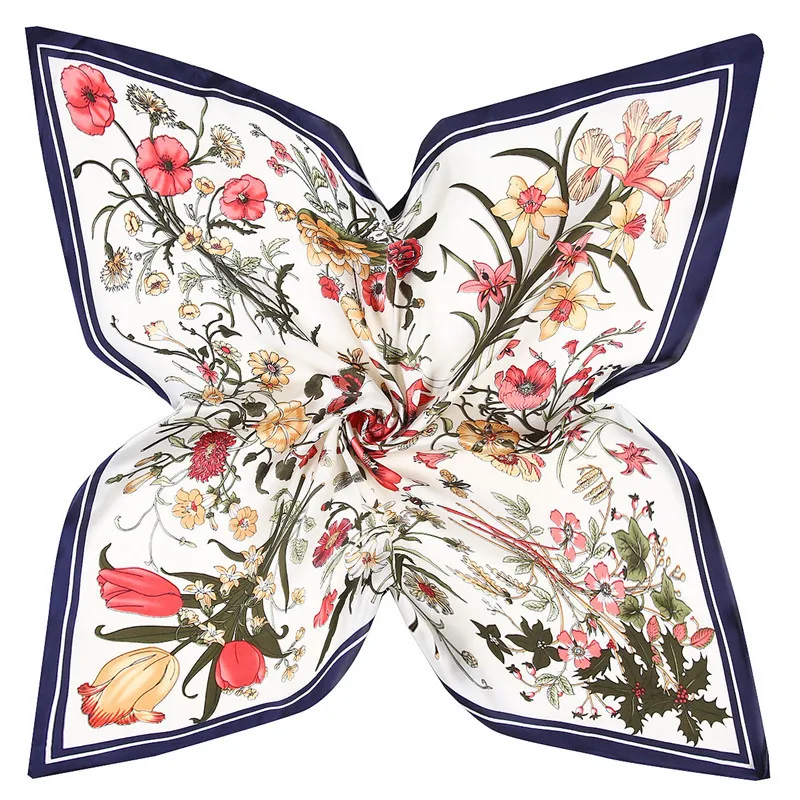 60 см 2021 новый дизайн роскошный бренд Полосатый клетчатый шарф женский саржевый