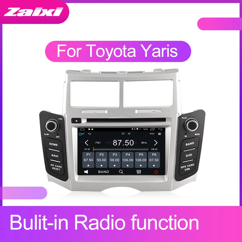 Сенсорный экран Android для Toyota Yaris 2005 2006 2007 2008 2009 2010 2011 Автомобильный мультимедийный