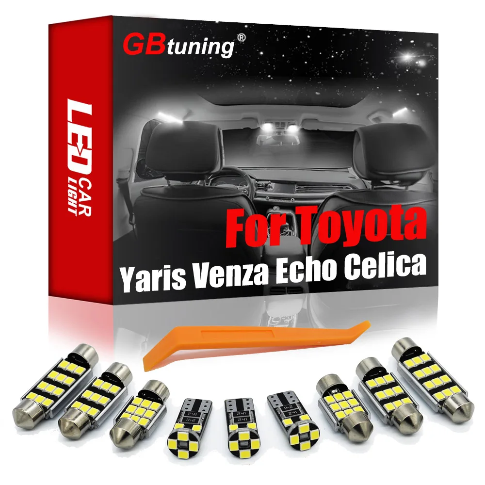 

GBtuning Canbus светодиодный для Toyota Yaris Venza Эхо селика (2000-2019) авто Купол Карта Лампа аксессуары интерьера светильник комплект