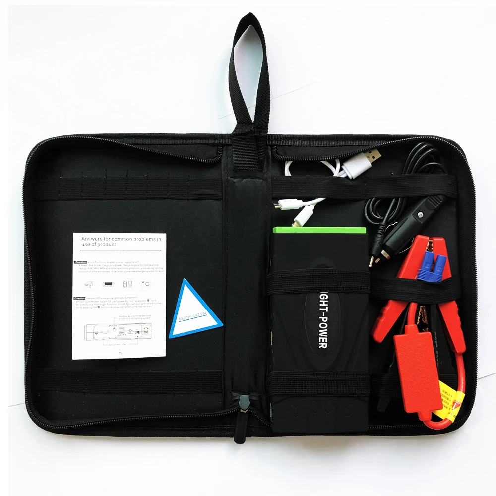 Высокая Мощность стартер перемычка 12V 600A пусковое устройство Портативный