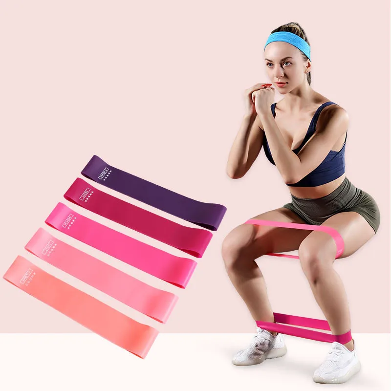 

Yoga Resistance Rubber Bands 0.35-1.1mm Fitness Elastic Bands Training Fitness Gum Exercise Gym Pilates Sports Workout Equipment