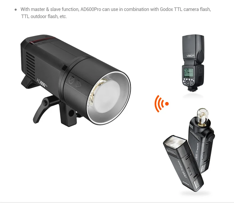 Купить Карманная вспышка Godox AD600Pro TTL светильник камеры Canon Nikon DSLR аксессуары для фотостудии Youtube PK Godox AD200pro