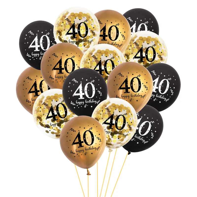 Chicinlife Buon Compleanno 30 40 50 60 Palloncini In Lattice Adulto Festa Di Compleanno 30Th 40Th 50Th 60Th Confetti Palloncino Anniversario Decor
