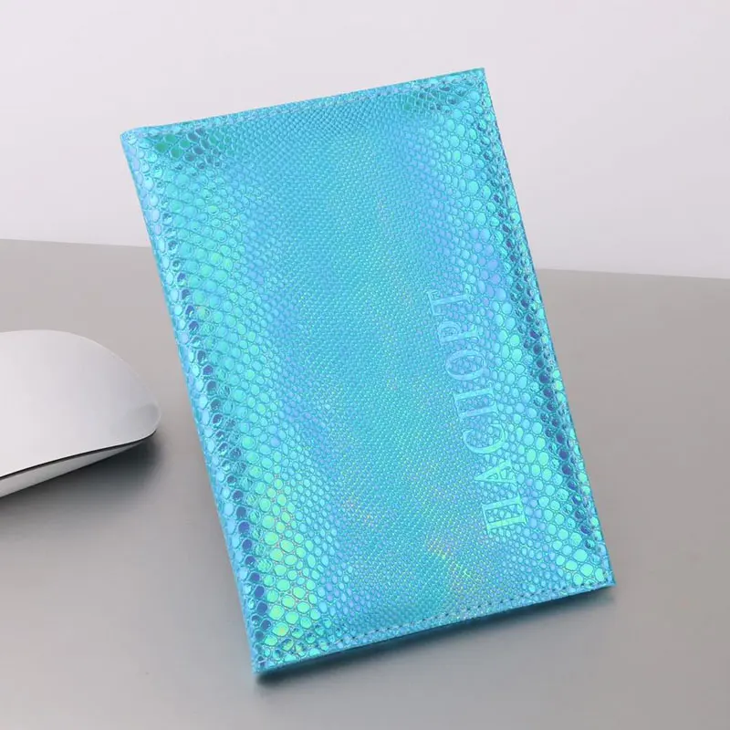 Блестящий чехол для паспорта из искусственной кожи женщин держатель милые