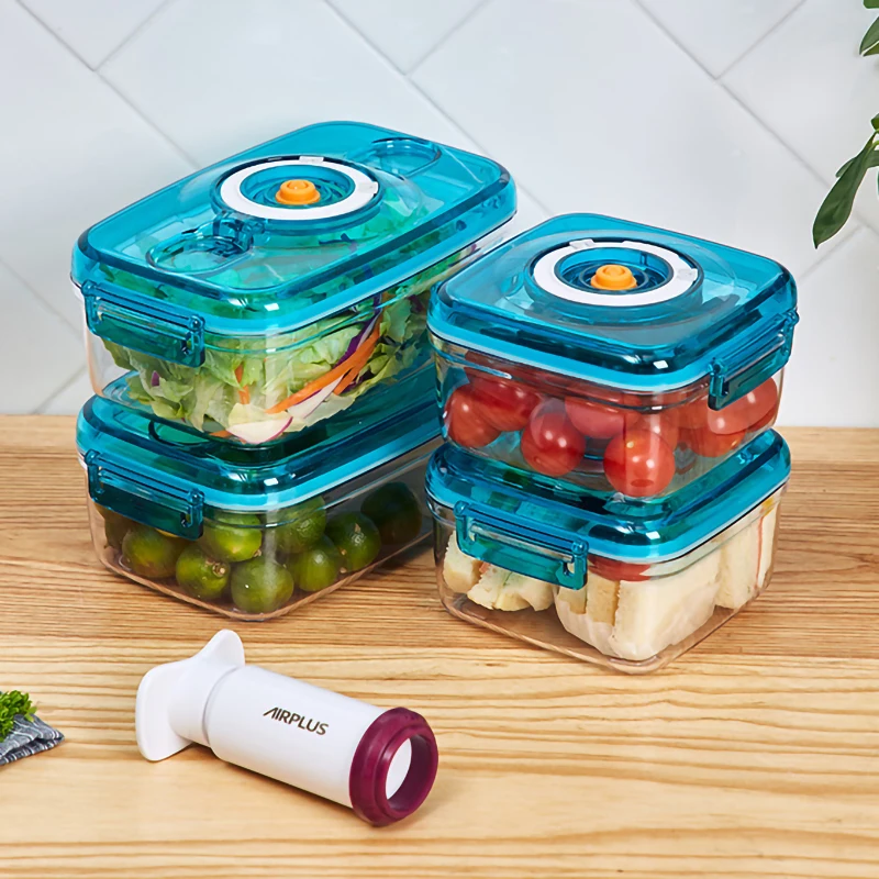 

Vacuum Food Sealers Vacuum Container Large Capacity Food Saver Storage Square Plastic Containers With Pump Machine Vacuum
