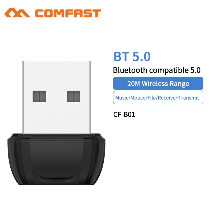Mini Wireless USB Bluetooth Dongle Adapter 5.0 Bluetooth Music Audio Receiver Transmitter for PC Speaker Mouse Laptop CF-B01