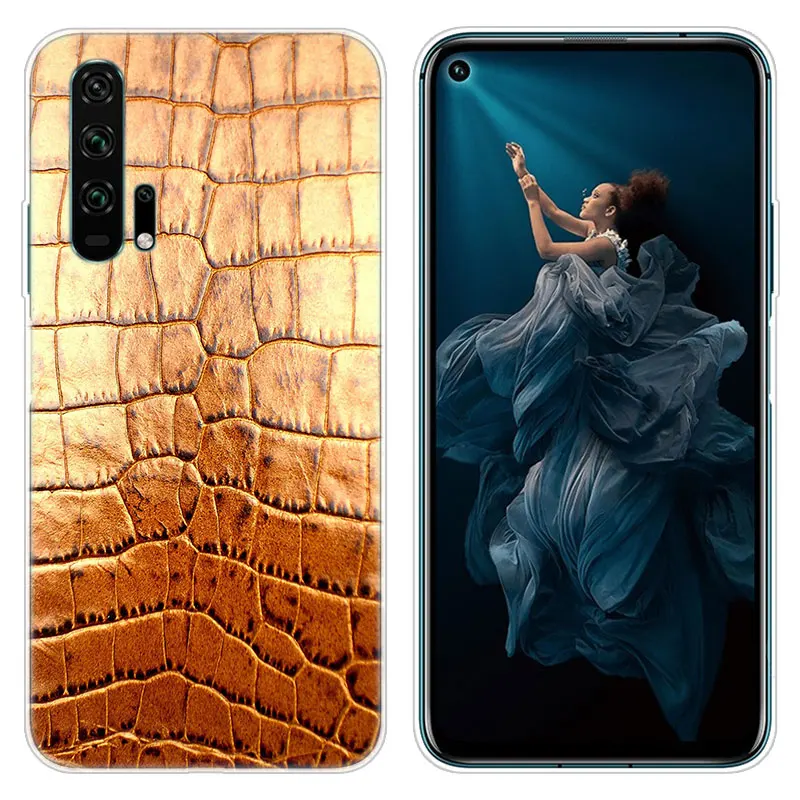 Силиконовый чехол с текстурой крокодиловой кожи для Huawei NOVA 5 5i Mate 30 Lite Y9 Prime 2019 P Smart