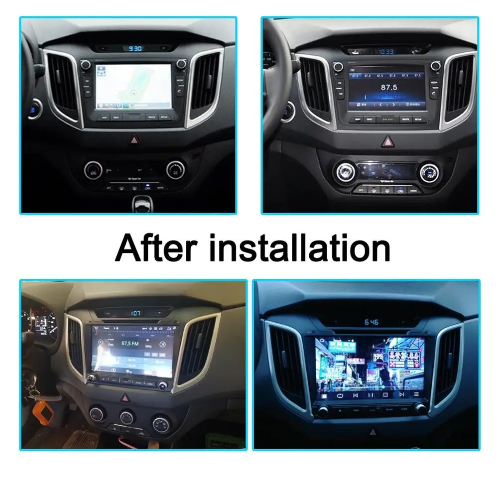 Автомагнитола AOTSR 2 Din Android 10 для Hyundai Creta IX25 2014-2019 центральный мультимедийный плеер
