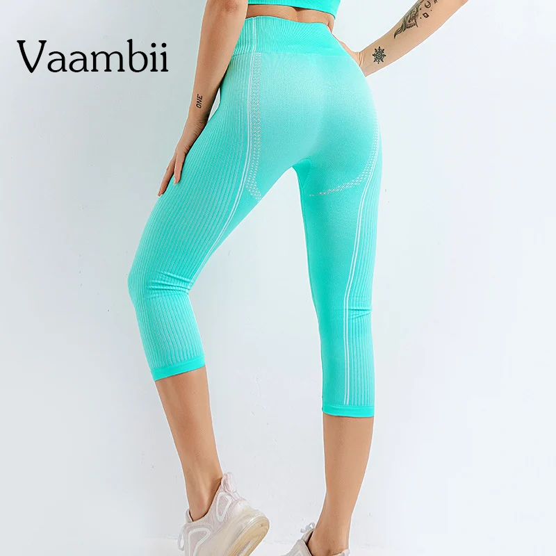 

Women Seamless Sports Legging Pants For Women Yoga Leggings High-waisted Push Up Leggings Sportswear Tights Woman Gym Capri