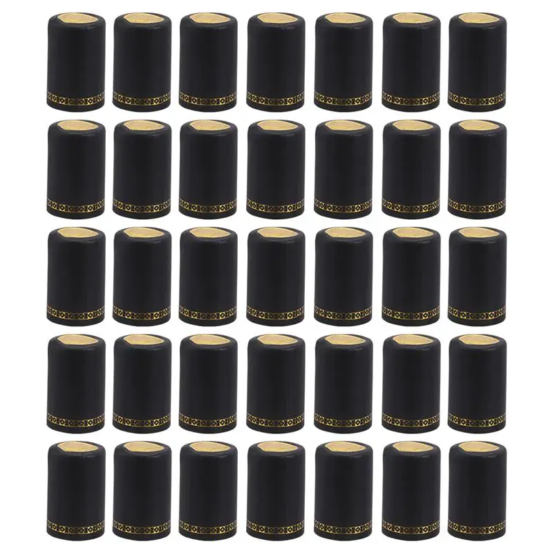 

100pcs 33mm Red Wine Sealed Cover Bottle Heat Shrinkable Cap Cute Bottle Cover