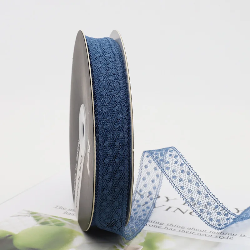 Кружевные ленты в горошек ткань для рукоделия с вышивкой сетчатая кружевная